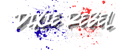 dixie rebel design co splat logo black